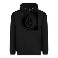 Black Volcom Style Heavyweight Hoodie - linhVisuals