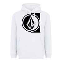 White Volcom Style Heavyweight Hoodie - linhVisuals