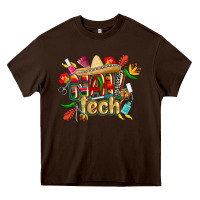 Chocolate Brown cinco de mayo nail tech Heavy Core Tee - CowGirlArtShop