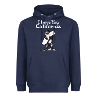 Navy i love you california bear state hug Heavyweight Hoodie - linhVisuals
