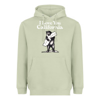 Matcha i love you california bear state hug Heavyweight Hoodie - linhVisuals