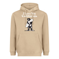Mushroom i love you california bear state hug Heavyweight Hoodie - linhVisuals