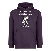 Plum i love you california bear state hug Heavyweight Hoodie - linhVisuals