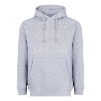 Heather Grey only a gambling problem if losing Heavyweight Hoodie - linhVisuals