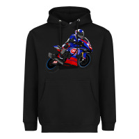 Black Superbike Toprak Razgatlıoğlu Heavyweight Hoodie - linhVisuals