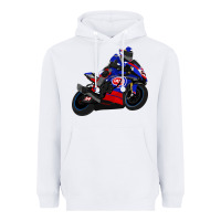 White Superbike Toprak Razgatlıoğlu Heavyweight Hoodie - linhVisuals