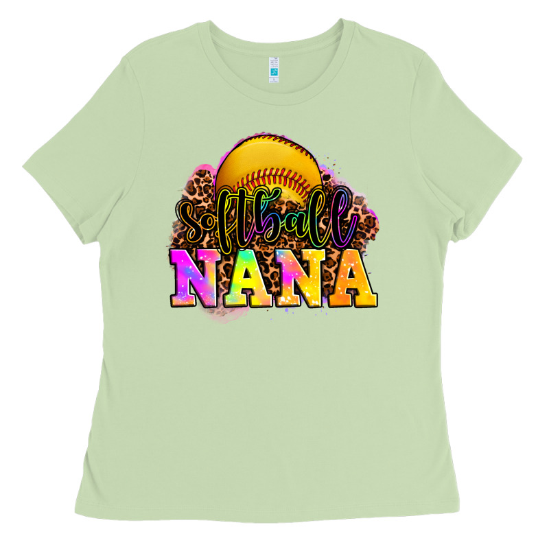 Softball Nana Ladies Tee by OliviaCreatesArt | Teevron