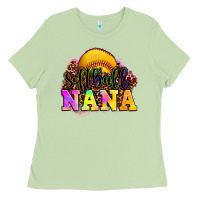 Matcha softball nana Ladies Tee - OliviaCreatesArt