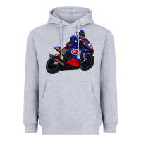 Heather Grey Superbike Toprak Razgatlıoğlu Heavyweight Hoodie - linhVisuals