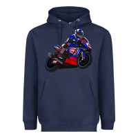 Navy Superbike Toprak Razgatlıoğlu Heavyweight Hoodie - linhVisuals