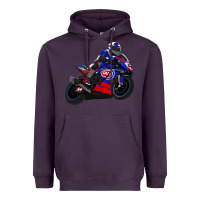 Plum Superbike Toprak Razgatlıoğlu Heavyweight Hoodie - linhVisuals