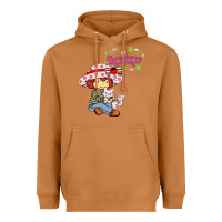 Meerkat strawberry shortcake and cat Heavyweight Hoodie - linhVisuals