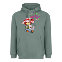 Sage strawberry shortcake and cat Heavyweight Hoodie - linhVisuals