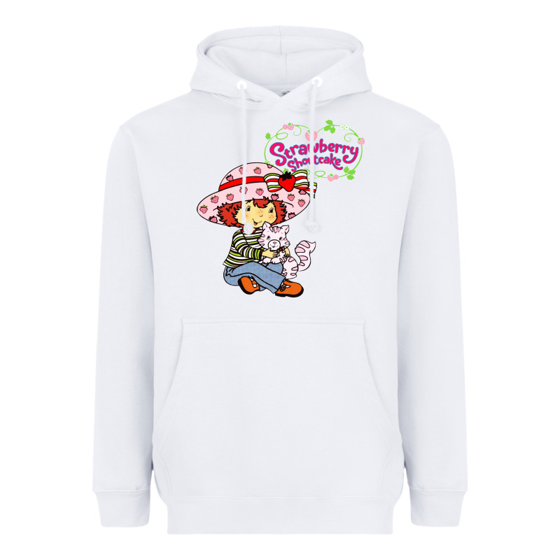 Strawberry Shortcake And Cat Heavyweight Hoodie by linhVisuals | Teevron