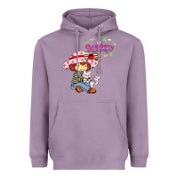 Lavender strawberry shortcake and cat Heavyweight Hoodie - linhVisuals