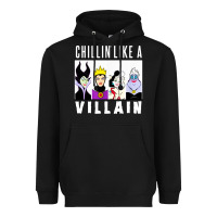 Black chillin like a villain Heavyweight Hoodie - linhVisuals
