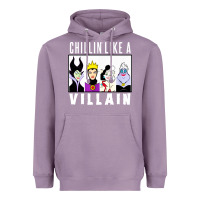Lavender chillin like a villain Heavyweight Hoodie - linhVisuals