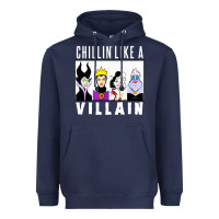 Navy chillin like a villain Heavyweight Hoodie - linhVisuals