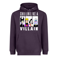 Plum chillin like a villain Heavyweight Hoodie - linhVisuals
