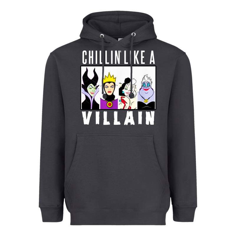 Chillin Like A Villain Heavyweight Hoodie by linhVisuals | Teevron