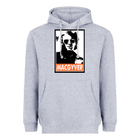 Heather Grey macgyver Heavyweight Hoodie - linhVisuals
