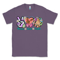 Lavender Peace love Easter Day Classic Tee - HowdyJamesFarm