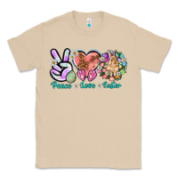 Mushroom Peace love Easter Day Classic Tee - HowdyJamesFarm