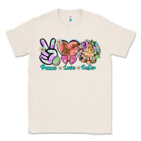 Natural Peace love Easter Day Classic Tee - HowdyJamesFarm