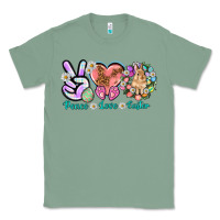 Sage Peace love Easter Day Classic Tee - HowdyJamesFarm
