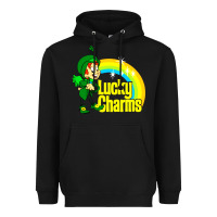 Black luv lucky charms Heavyweight Hoodie - linhVisuals