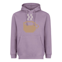 Lavender pixel coffee Heavyweight Hoodie - linhVisuals