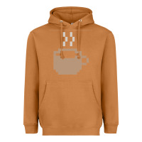 Meerkat pixel coffee Heavyweight Hoodie - linhVisuals
