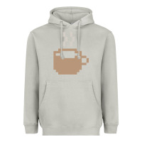 Moon Dust pixel coffee Heavyweight Hoodie - linhVisuals