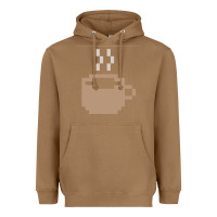 Toasted Coconut pixel coffee Heavyweight Hoodie - linhVisuals
