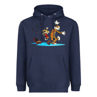 Navy calvin music Heavyweight Hoodie - linhVisuals