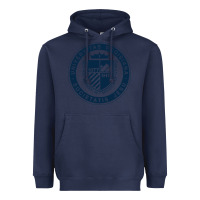 Navy Regis University Heavyweight Hoodie - linhVisuals
