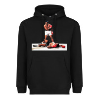 Black ali vs liston Heavyweight Hoodie - linhVisuals