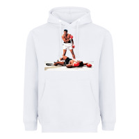 White ali vs liston Heavyweight Hoodie - linhVisuals