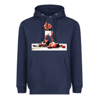 Navy ali vs liston Heavyweight Hoodie - linhVisuals