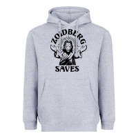 Heather Grey zoidberg saves Heavyweight Hoodie - linhVisuals