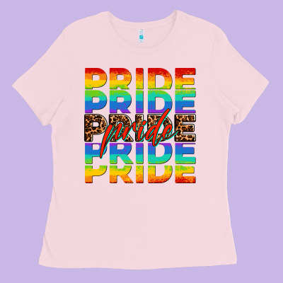 Pride Pride Pride Ladies Tee Designed By Oliviacreatesart