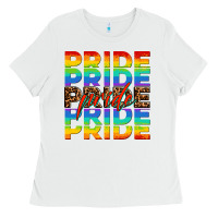 White pride pride pride Ladies Tee - OliviaCreatesArt