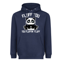 Navy panda cub fluff you giant panda Heavyweight Hoodie - linhVisuals