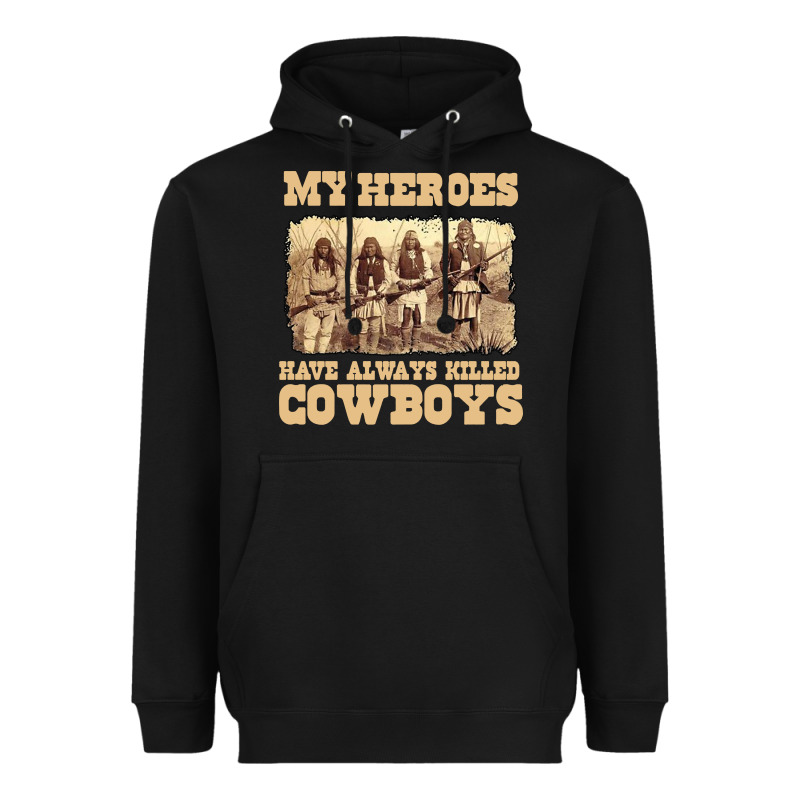 My Heroes Have Always Killed Cowboys Retro Heavyweight Hoodie by linhVisuals | Teevron