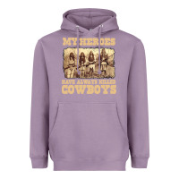 Lavender my heroes have always killed cowboys retro Heavyweight Hoodie - linhVisuals