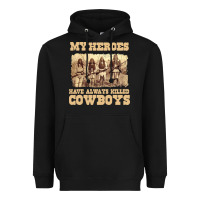 Black my heroes have always killed cowboys retro Heavyweight Hoodie - linhVisuals