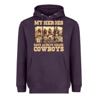 Plum my heroes have always killed cowboys retro Heavyweight Hoodie - linhVisuals