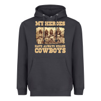 Smoke my heroes have always killed cowboys retro Heavyweight Hoodie - linhVisuals