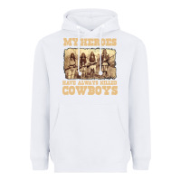 White my heroes have always killed cowboys retro Heavyweight Hoodie - linhVisuals