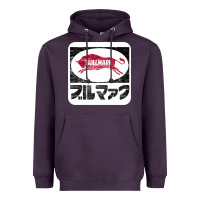 Plum bullmark Heavyweight Hoodie - linhVisuals